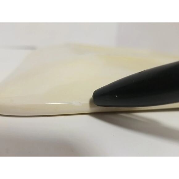 Set of 2 Lemon Orchard by Pier 1 Hand Painted Large Square Dinner Plates 11"x15" - Picture 4 of 7